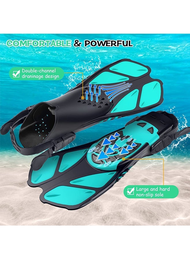 Adjustable Swimming Fins for Adults & Kids – Lightweight Silicone Diving Flippers, Size 36-41, Perfect for Snorkeling, Training & Professional Swim - Image 3